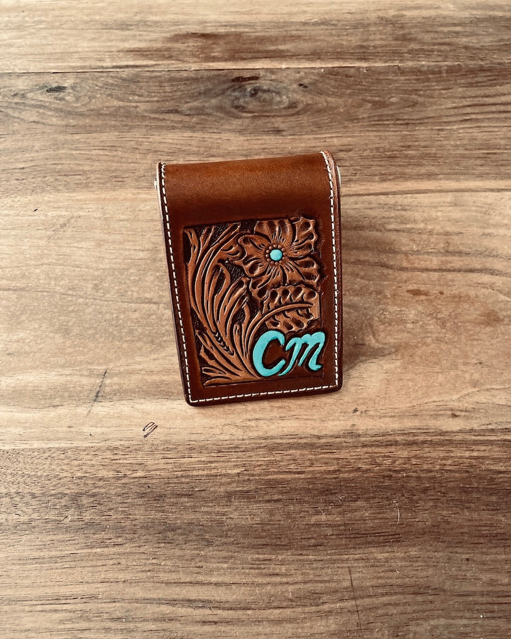 Custom Floral Money Clip